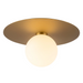 Kuzco FM15514 Elixir 1-lt 14" LED Flush Mount - Brushed Gold