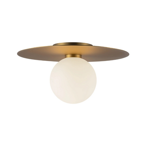 Kuzco FM15514 Elixir 1-lt 14" LED Flush Mount - Brushed Gold