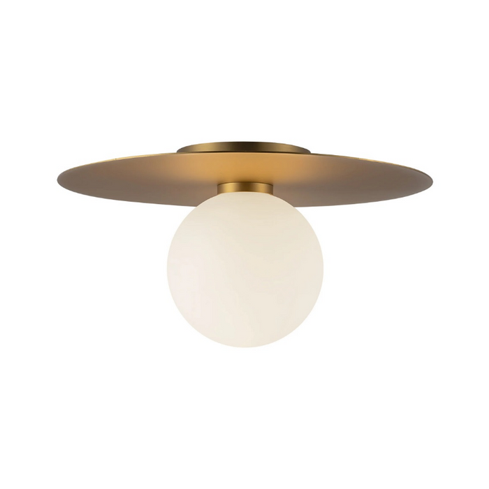 Kuzco FM15514 Elixir 1-lt 14" LED Flush Mount - Brushed Gold