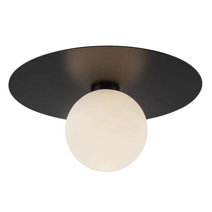 Kuzco FM15514 Elixir 1-lt 14" LED Flush Mount - Black