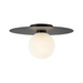 Kuzco FM15514 Elixir 1-lt 14" LED Flush Mount - Black