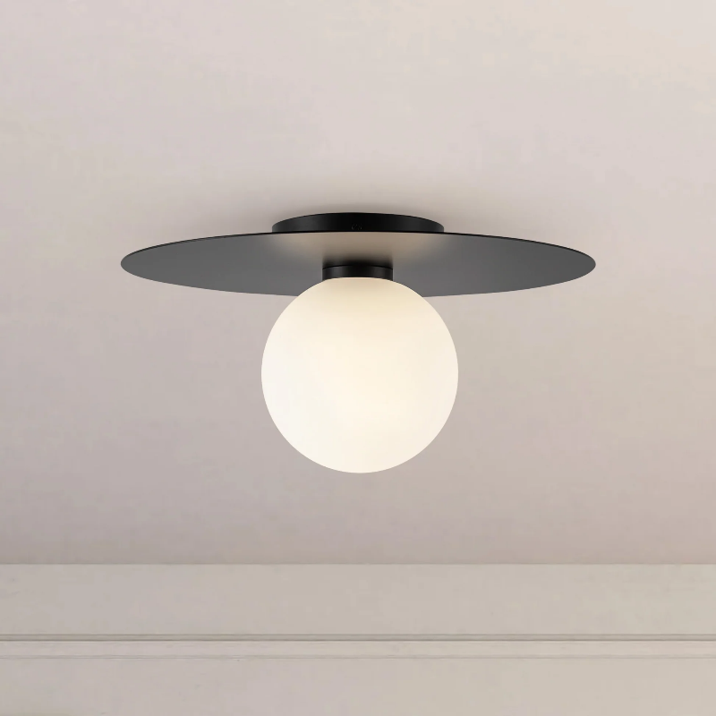 Kuzco FM15514 Elixir 1-lt 14" LED Flush Mount - Black