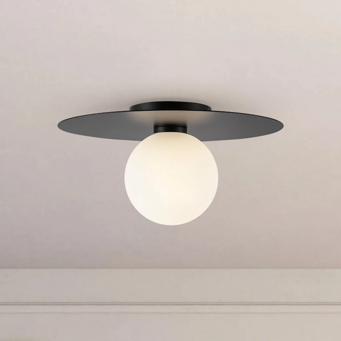 Kuzco FM15514 Elixir 1-lt 14" LED Flush Mount - Black