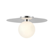 Kuzco FM15514 Elixir 1-lt 14" LED Flush Mount - Chrome