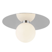 Kuzco FM15514 Elixir 1-lt 14" LED Flush Mount - Chrome