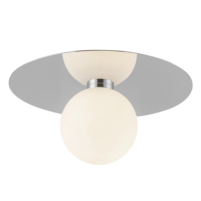 Kuzco FM15514 Elixir 1-lt 14" LED Flush Mount - Chrome