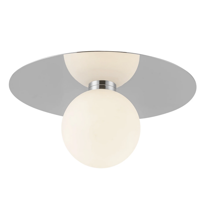Kuzco FM15514 Elixir 1-lt 14" LED Flush Mount - Chrome