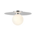 Kuzco FM15514 Elixir 1-lt 14" LED Flush Mount - Chrome