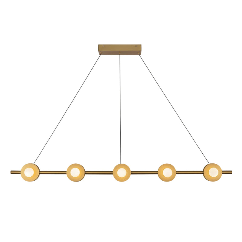 Kuzco LP15548 Elixir 10-lt 48" LED Linear Pendant - Brushed Gold