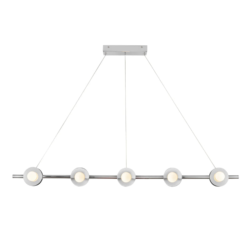 Kuzco LP15548 Elixir 10-lt 48" LED Linear Pendant - Chrome