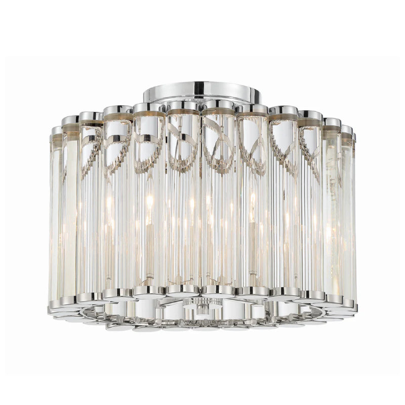 Crystorama ELL-B3004-CEILING Elliot 4-lt 15" Semi Flush Mount