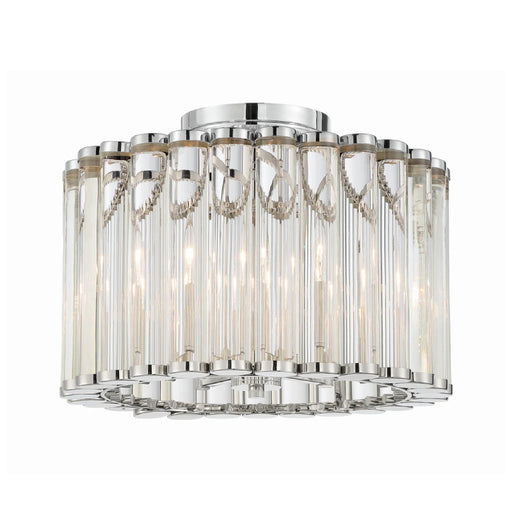 Crystorama ELL-B3004-CEILING Elliot 4-lt 15" Semi Flush Mount