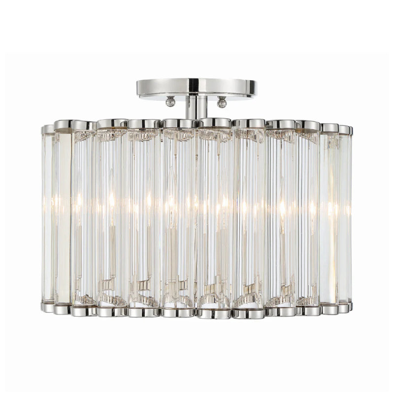 Crystorama ELL-B3004-CEILING Elliot 4-lt 15" Semi Flush Mount