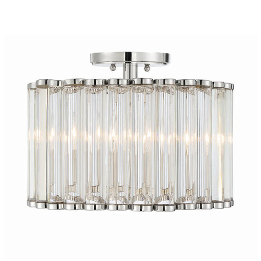 Crystorama ELL-B3004-CEILING Elliot 4-lt 15" Semi Flush Mount