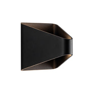 Kuzco EW33806-UNV-010 Ellis 6" Tall LED Outdoor Wall Sconce-Black