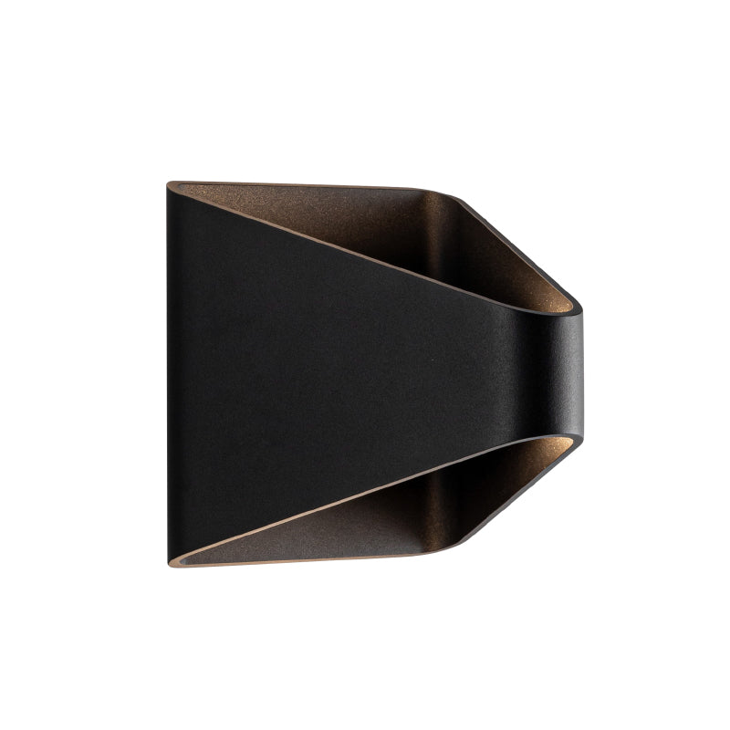 Kuzco EW33806-UNV-010 Ellis 6" Tall LED Outdoor Wall Sconce-Black