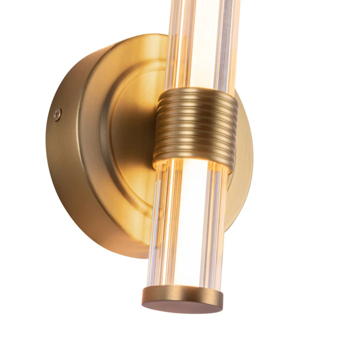 Alora Mood WV509012 Elsie 1-lt 12" Tall LED Vanity Light - Brushed Gold