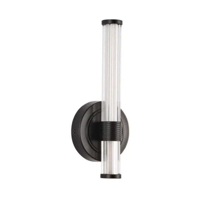 Alora Mood WV509012 Elsie 1-lt 12" Tall LED Vanity Light - Matte Black
