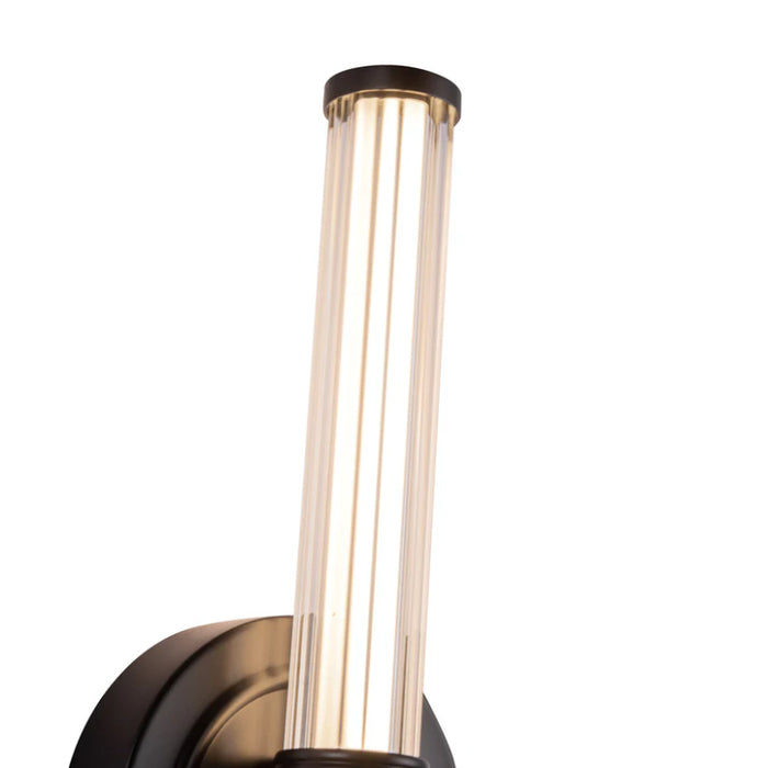 Alora Mood WV509012 Elsie 1-lt 12" Tall LED Vanity Light - Matte Black