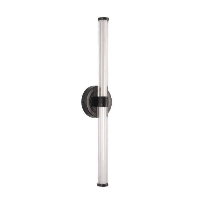 Alora Mood WV509024 Elsie 2-lt 24" Tall LED Vanity Light - Matte Black