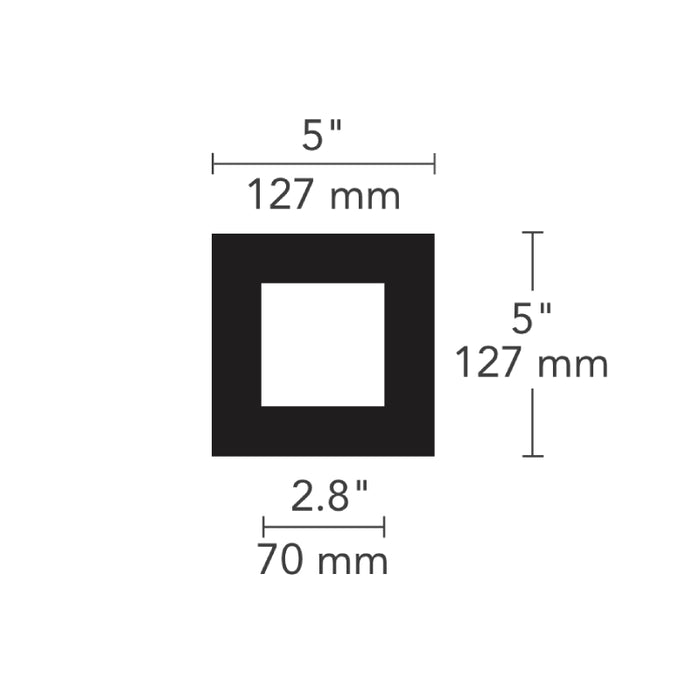 Element EMT11S BUILD-YOUR-OWN Multiples Flangeless Square Trim