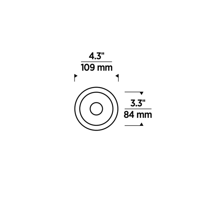 Entra ENCL3R  CL 3" Round Downlight Flanged Trim