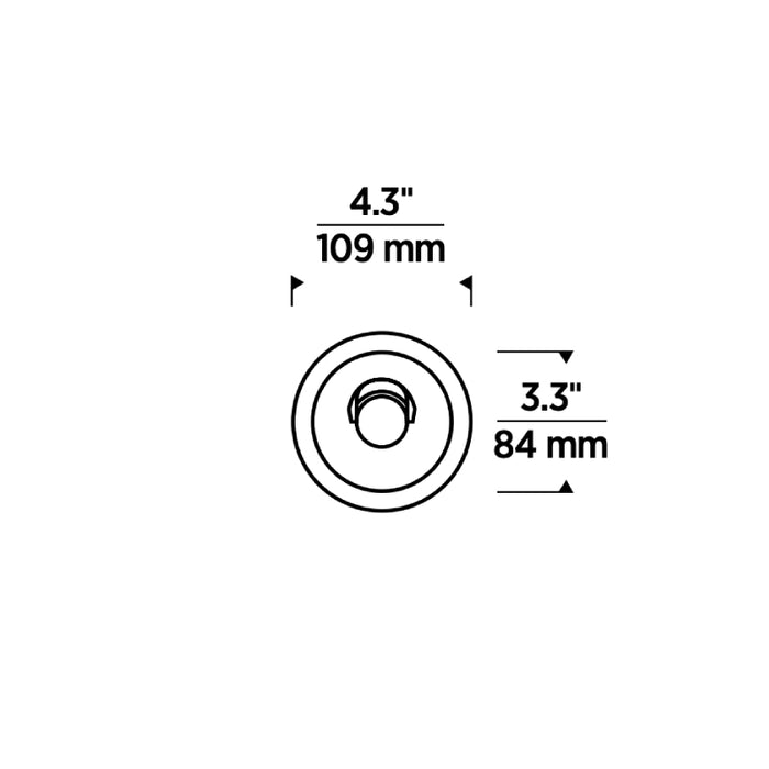 Entra ENCL3RR CL 3" 12W LED Round Flanged Adjustable Remodel Downlight