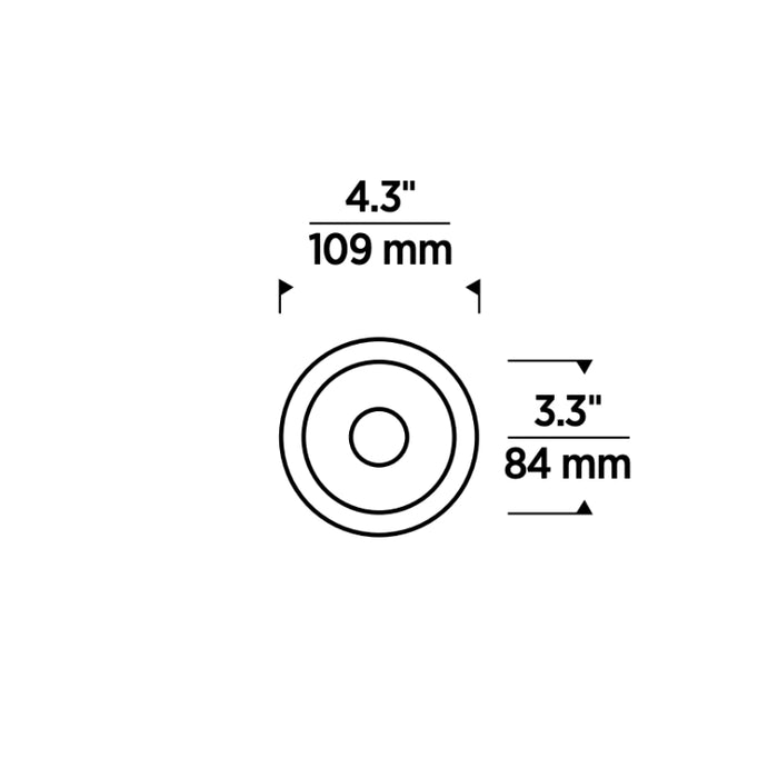 Element ENCL3RR Entra CL 3" 12W LED Round Flanged Remodel Downlight