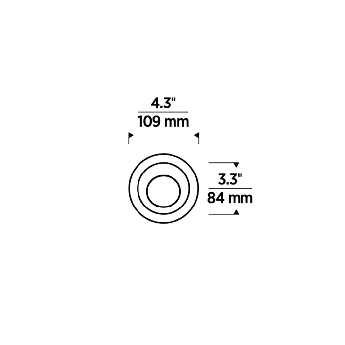 Element ENCL3RR Entra CL 3" 12W LED Round Flanged Wall Wash Remodel Downlight