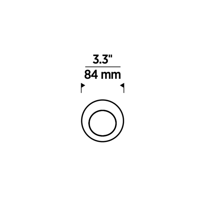 Entra ENCL3R CL 3" Round Wall Wash Flangeless Trim