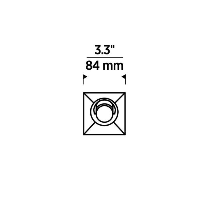 Entra ENCL3SR CL 3" 12W LED Square Flangeless Adjustable Remodel Downlight