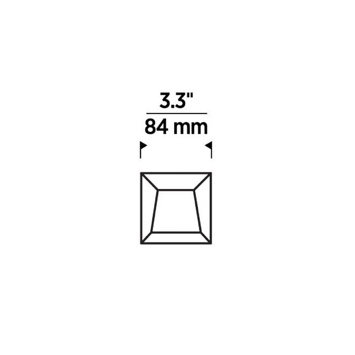Entra ENCL3SR  CL 3" 12W LED Square Flangeless Wall Wash Remodel Downlight