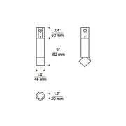 Element ENCY2R ENTRA 2" 8W Adjustable LED Cylinder, Conduit Mount