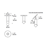 ENTRA 2" 8W Adjustable LED Cylinder, Surface Mount