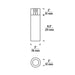 Element ENCY3R ENTRA 3" 27W Fixed LED Cylinder, Warm Dim, Conduit Mount