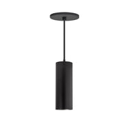 ENTRA 3" 19W Fixed LED Cylinder, Warm Dim, Cord Mount - Black