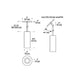 ENTRA 3" 19W Wall Wash LED Cylinder, Warm Dim, Pendant Mount