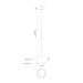 Kuzco PD70610-UNV Enkel 10" LED Pendant, 120-277V - Smoked/Brushed Nickel