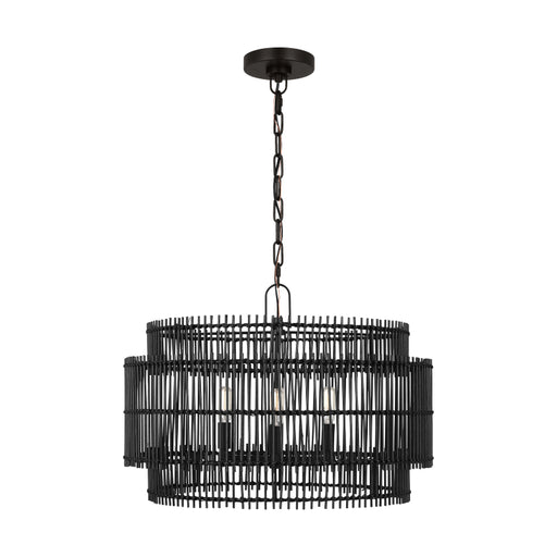 Visual Comfort EP1394 Elio 4-lt 23" Chandelier - Aged Iron