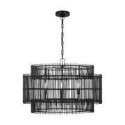Visual Comfort EP1404 Elio 4-lt 30" Chandelier - Aged Iron