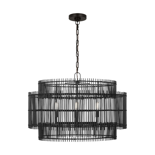 Visual Comfort EP1404 Elio 4-lt 30" Chandelier - Aged Iron