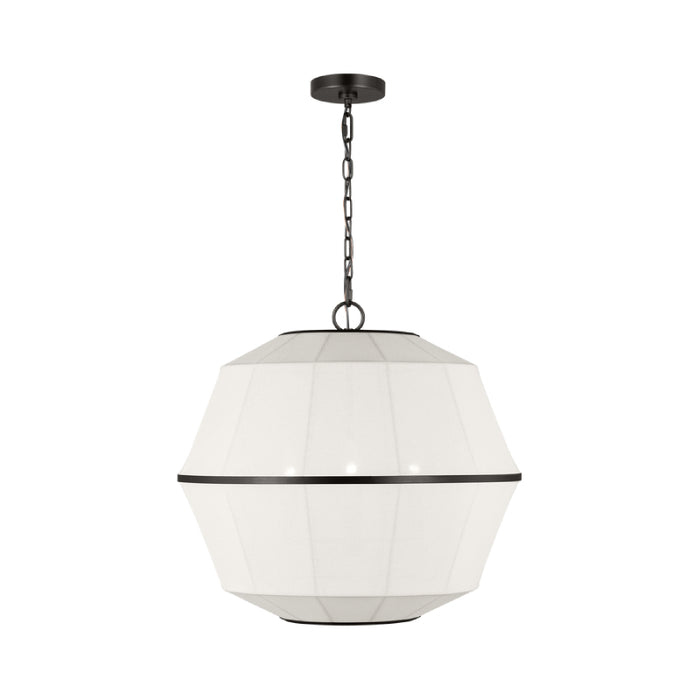 Visual Comfort EP1463 Hikari 3-lt 22" Medium Lantern Pendant - Aged Iron