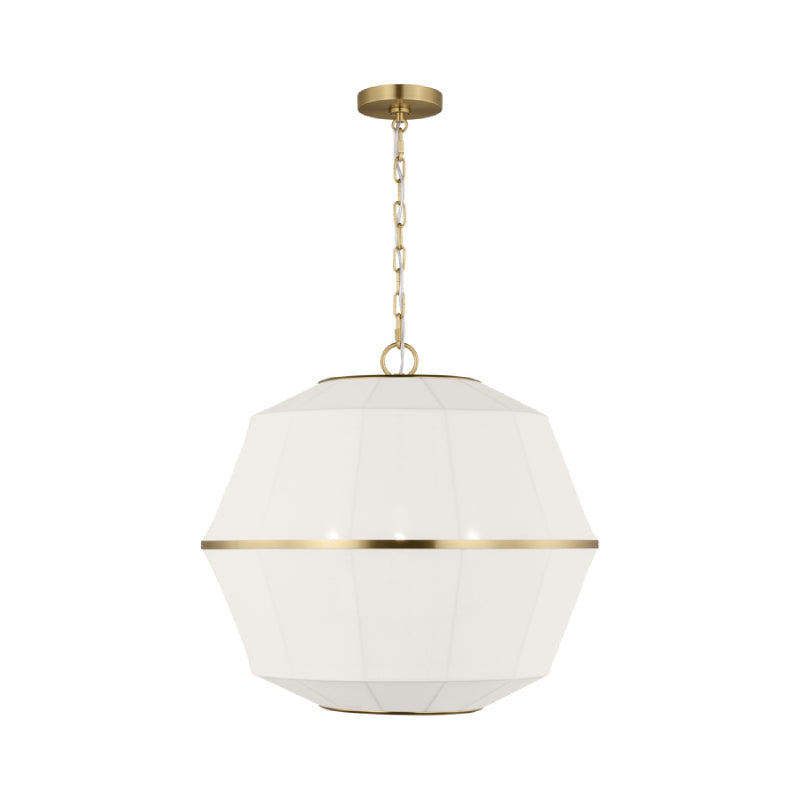 Visual Comfort EP1463 Hikari 3-lt 22" Medium Lantern Pendant - Burnished Brass