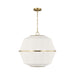 Visual Comfort EP1463 Hikari 3-lt 22" Medium Lantern Pendant - Burnished Brass