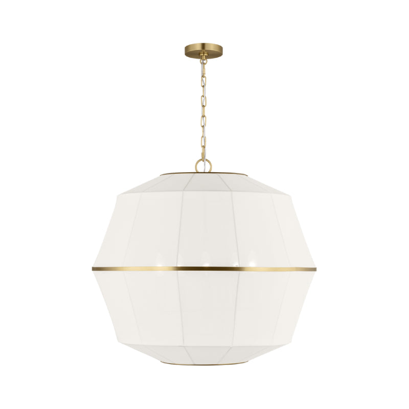 Visual Comfort EP1475 Hikari 5-lt 28" Large Chandelier - Burnished Brass