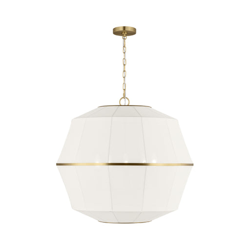 Visual Comfort EP1475 Hikari 5-lt 28" Large Chandelier - Burnished Brass