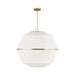 Visual Comfort EP1475 Hikari 5-lt 28" Large Chandelier - Burnished Brass