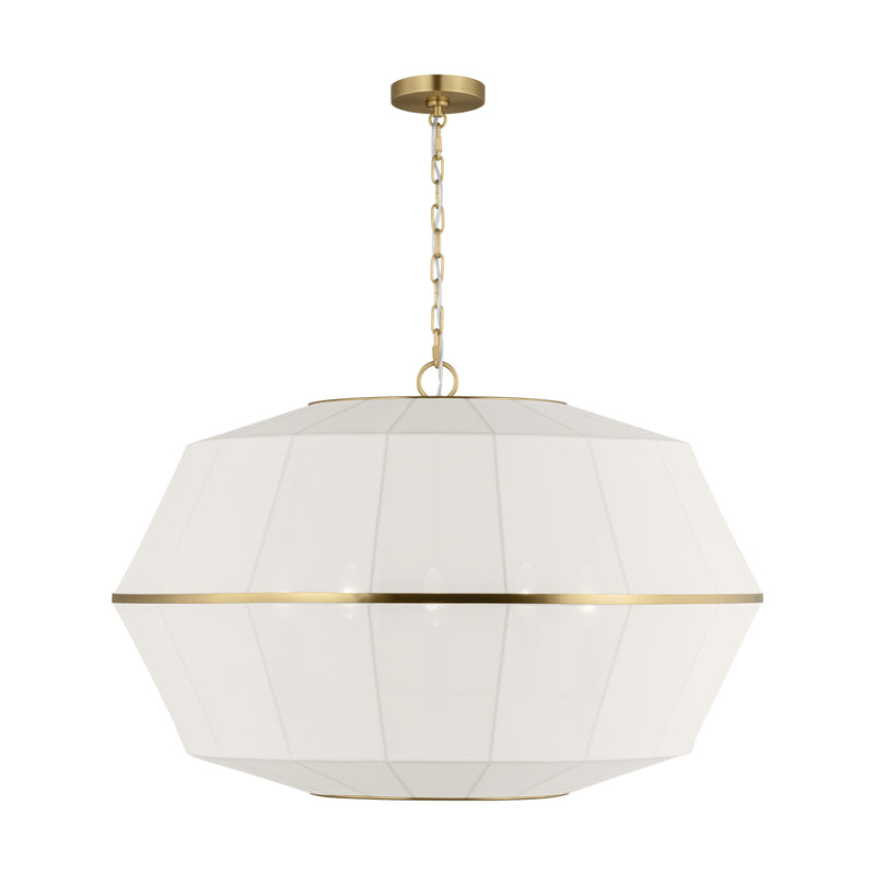 Visual Comfort EP1485 Hikari 5-lt 32" Wide Lantern Pendant - Burnished Brass
