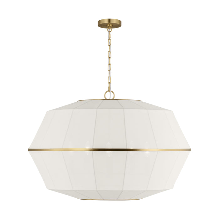 Visual Comfort EP1485 Hikari 5-lt 32" Wide Lantern Pendant - Burnished Brass