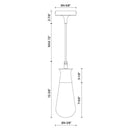 Alora Mood EP464001 Marcel 1-lt 4" Outdoor Pendant